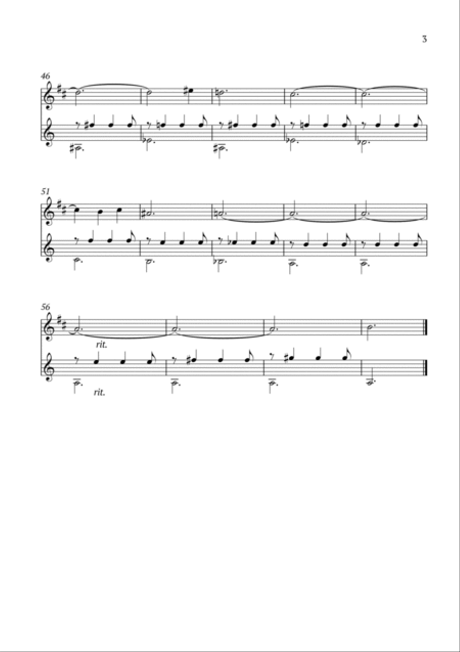 Children's Song No. 15 Trumpet Duet scores gallery preview page 3