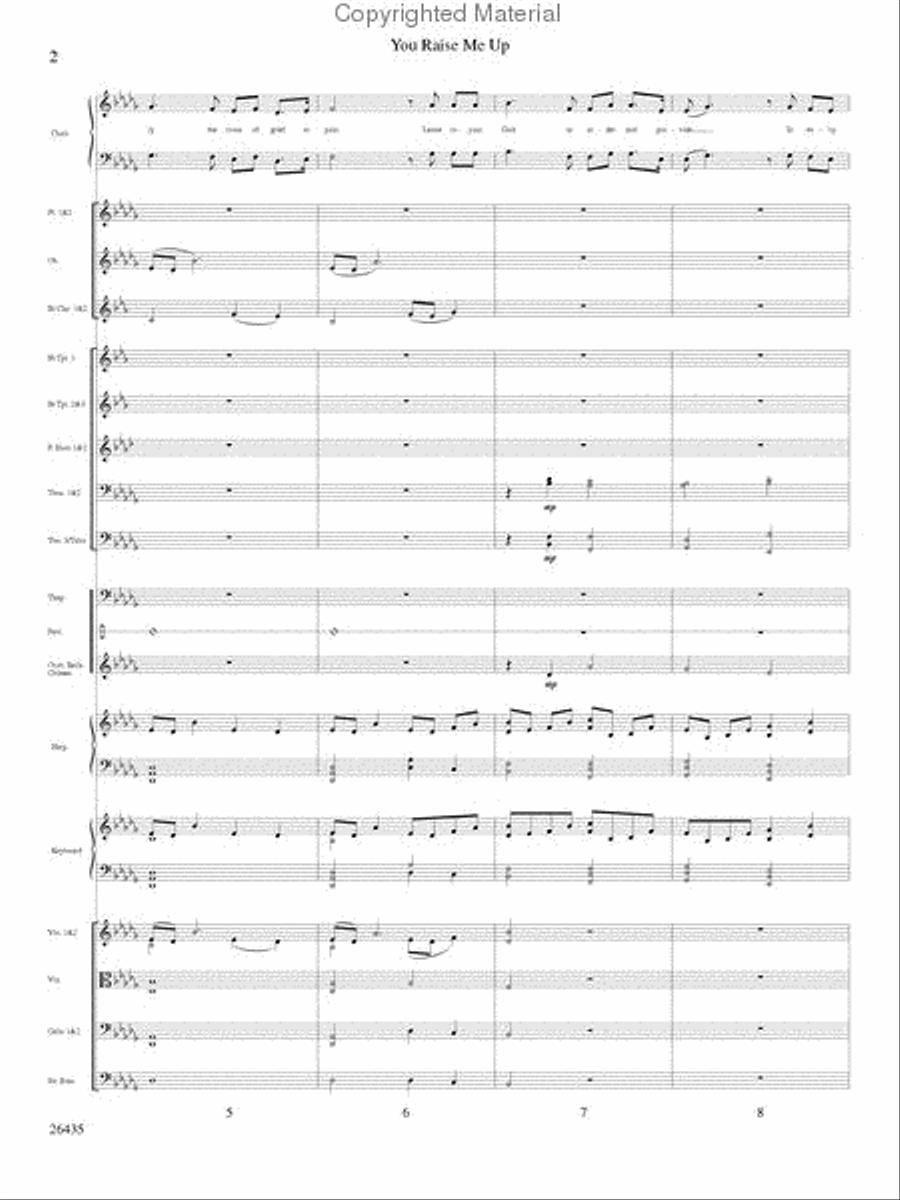 You Raise Me Up Choir scores gallery preview page 3