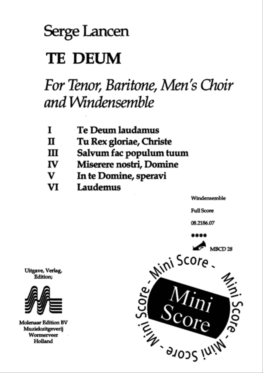 Te Deum Te Deum TTBB scores gallery preview page 3