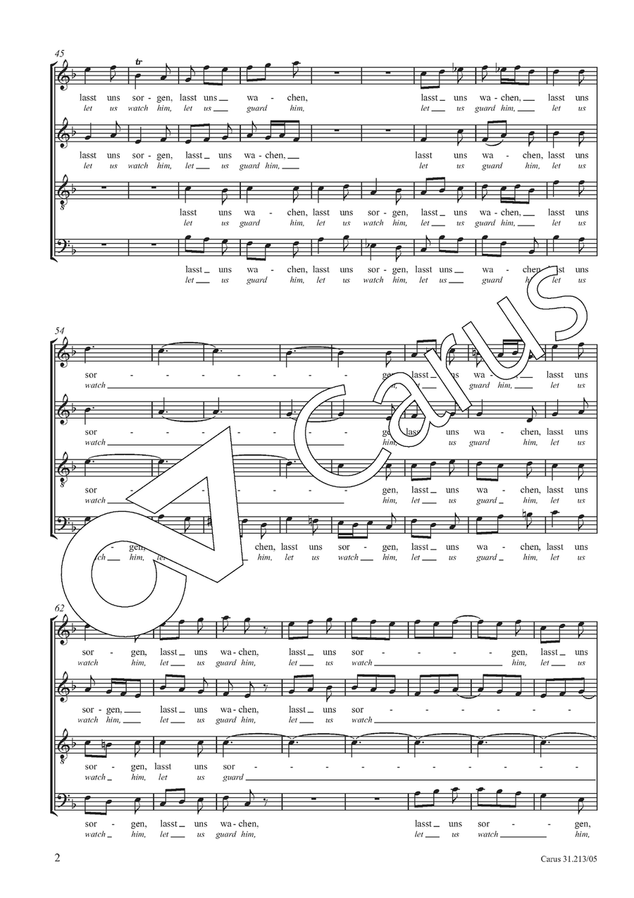 Let us watch him, let us guard him 4-Part scores gallery preview page 3