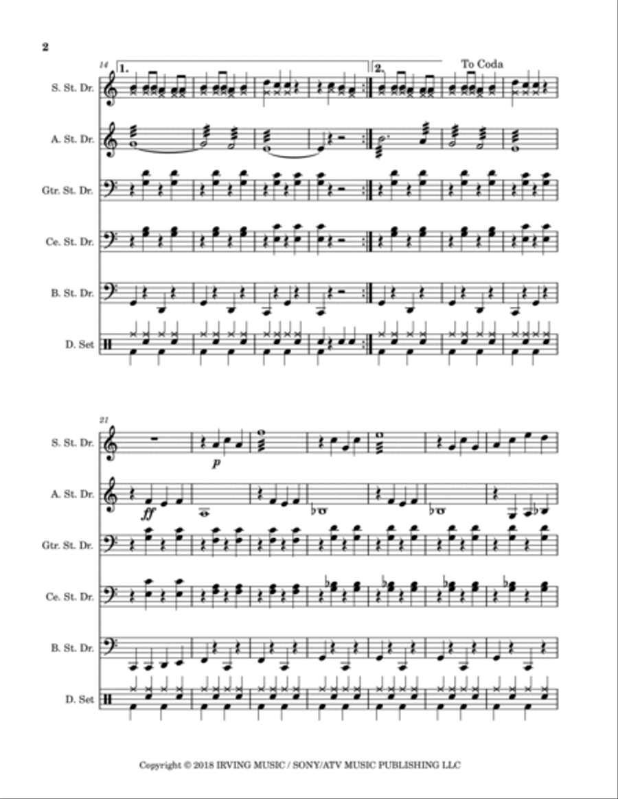 Cinco De Mayo Steel Drum Band scores gallery preview page 2