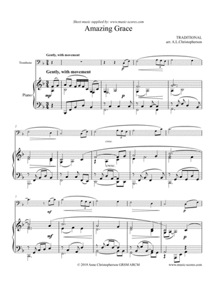 Amazing Grace - Trombone and Piano