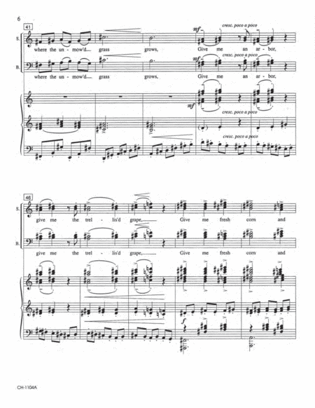 Two Whitman Songs (Choral Score)