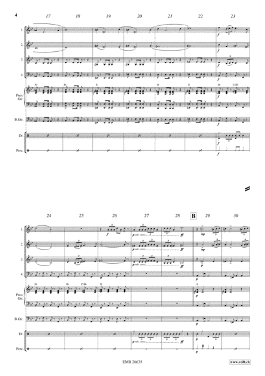 Ceremonial Procession Woodwind Quartet scores gallery preview page 4