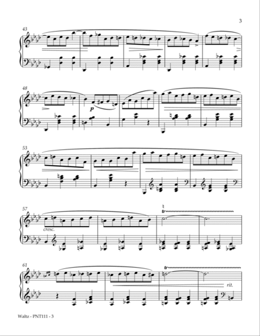 Waltz in Ab major, Opus 64, No 3 Piano Method scores gallery preview page 3
