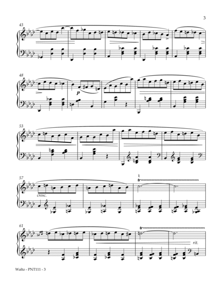 Waltz in Ab major, Opus 64, No 3