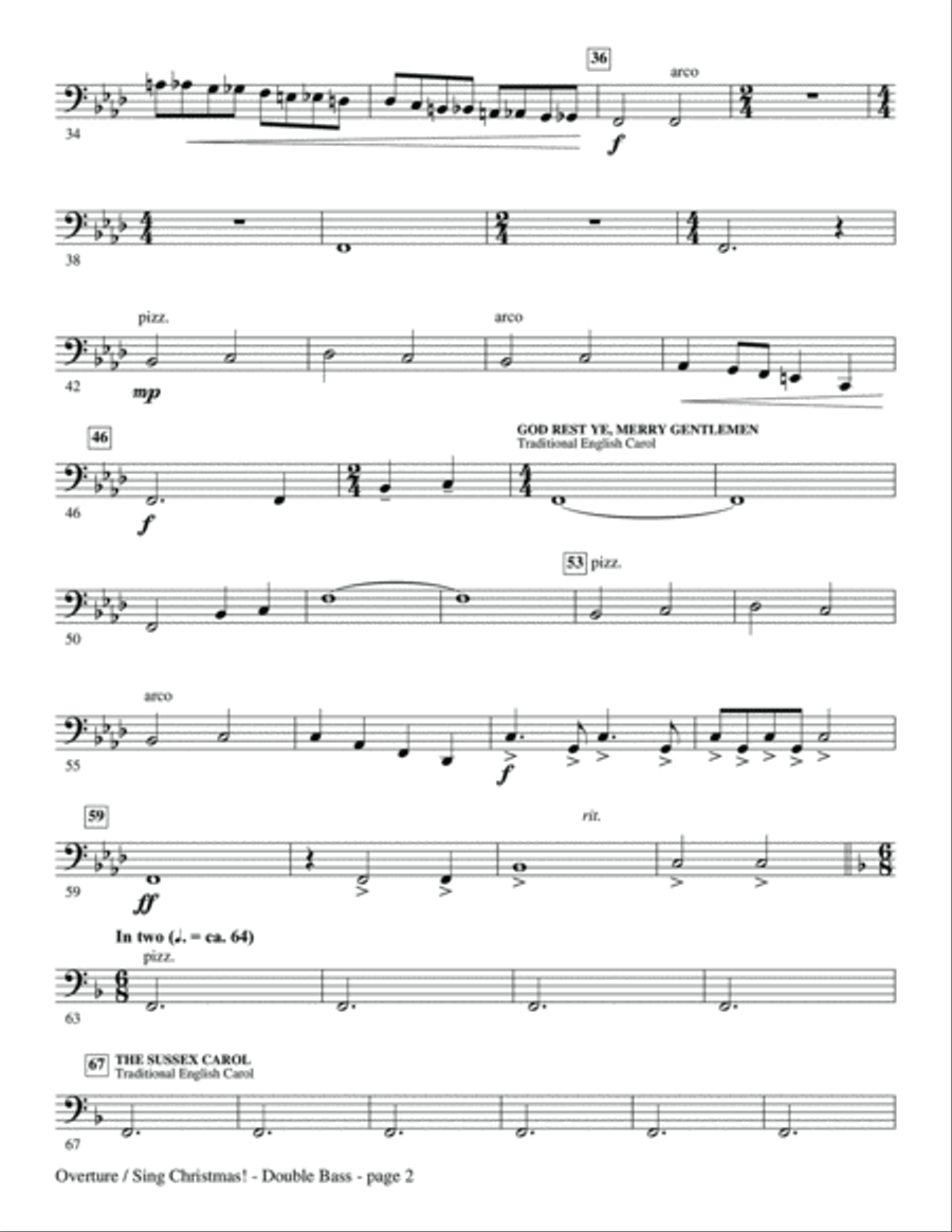 Little Lion, Little Lamb - Double Bass Choir scores gallery preview page 3