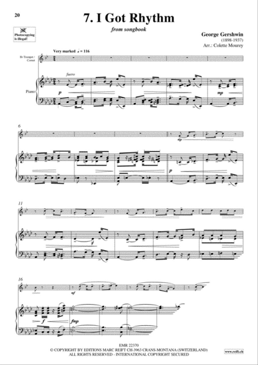 Gershwin 20 Greatest Hits Cornet scores gallery preview page 9