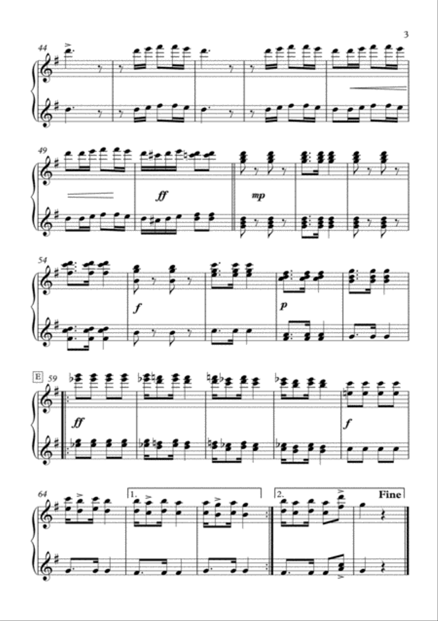 Piano duet is Fun 1 Piano, 4-Hands scores gallery preview page 4