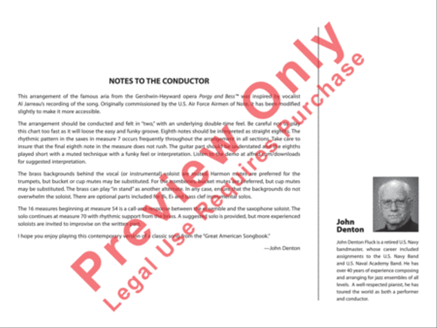 Summertime Summertime Jazz Ensemble scores gallery preview page 19