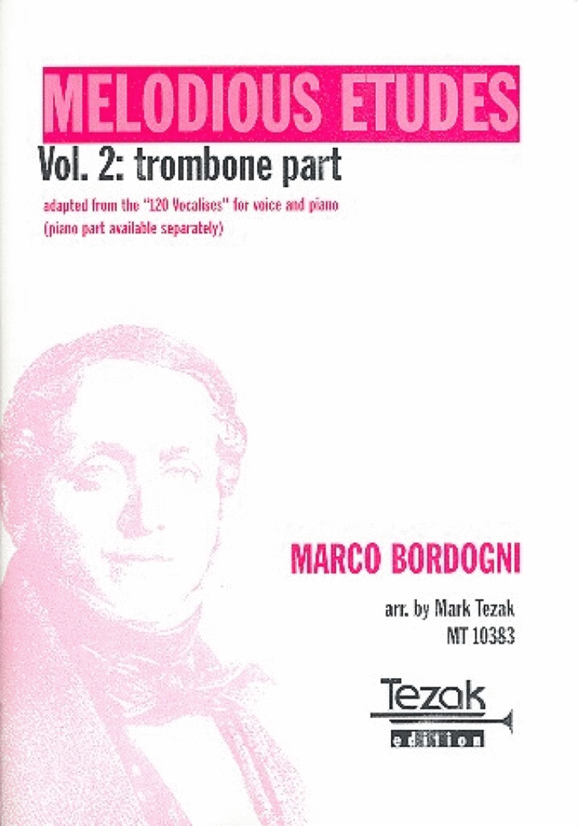 Melodious Etudes : Vol. 2: trombone part