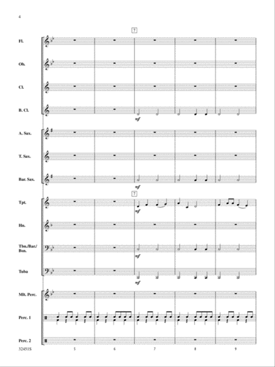 Dragon Dance: Score Concert Band scores gallery preview page 4