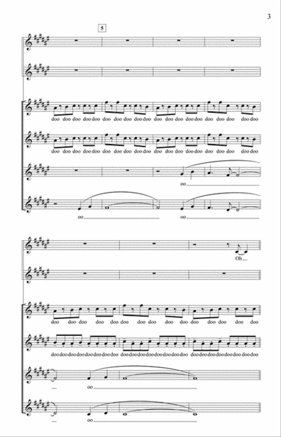 Just the Way You Are/Just a Dream SSAA scores gallery preview page 3