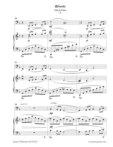 Debussy: Reverie for Tuba & Piano image number null