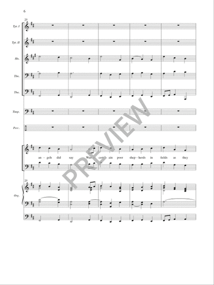 Festival First Nowell - Full Score and Parts 4-Part scores gallery preview page 7