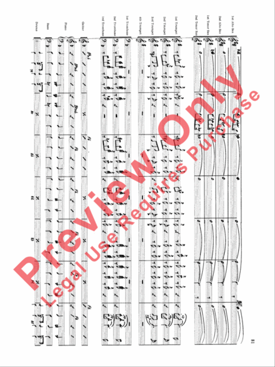 Original Big Band Sounds Big Band scores gallery preview page 82