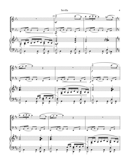 Sevilla Op. 47 No. 3 for piano trio (contrabass ad lib.) image number null