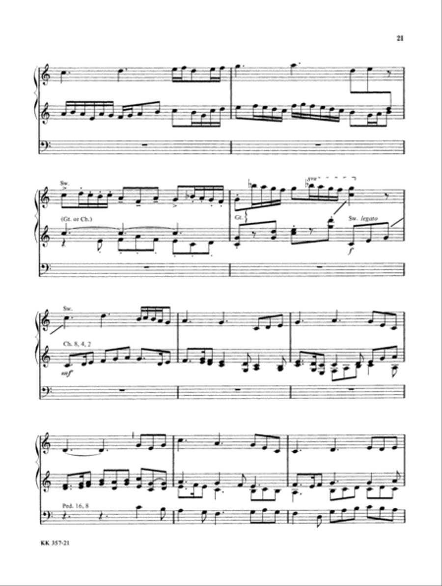 Wood Works for Organ, Book 1 Organ Solo scores gallery preview page 15