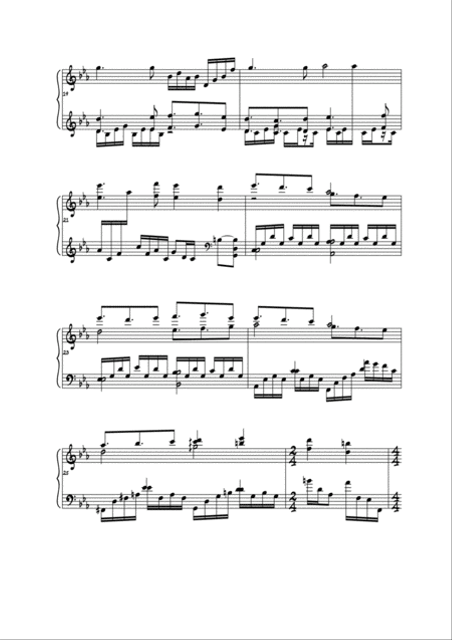Mark Ehrenfried - Somewhere (revisited) Piano Solo scores gallery preview page 4