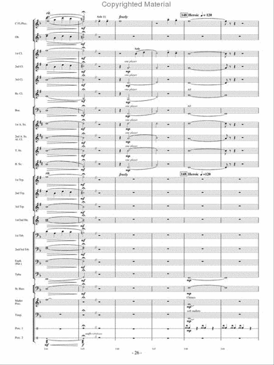 Flight of Valor Concert Band scores gallery preview page 25