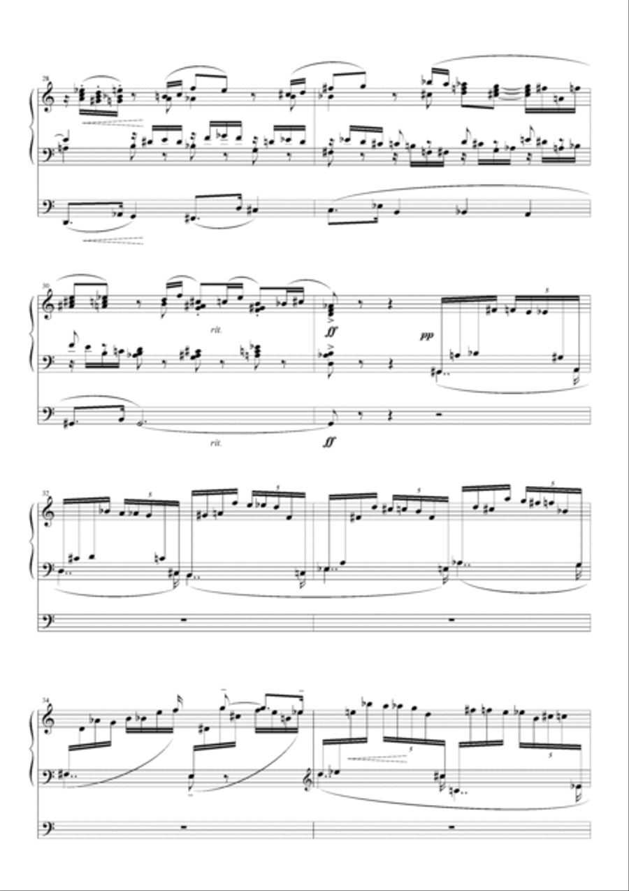 展技曲與賦格 Toccata and Fugue Organ Solo scores gallery preview page 4