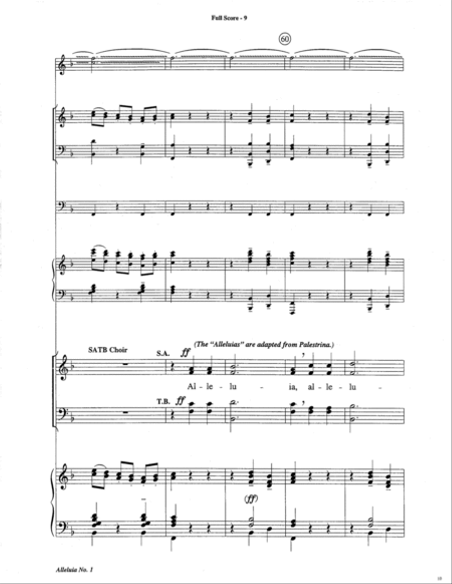 Alleluia No. 1 Choir scores gallery preview page 10