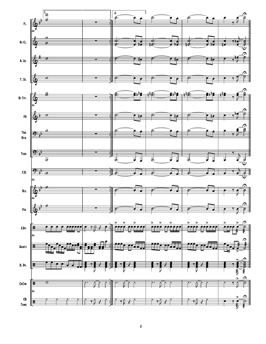 Hey Little Cobra Marching Band scores gallery preview page 6