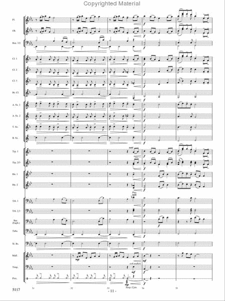Hymn for a Child Concert Band scores gallery preview page 10