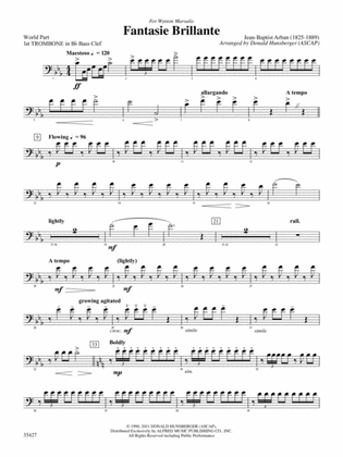 Fantasie Brillante: (wp) 1st B-flat Trombone B.C.