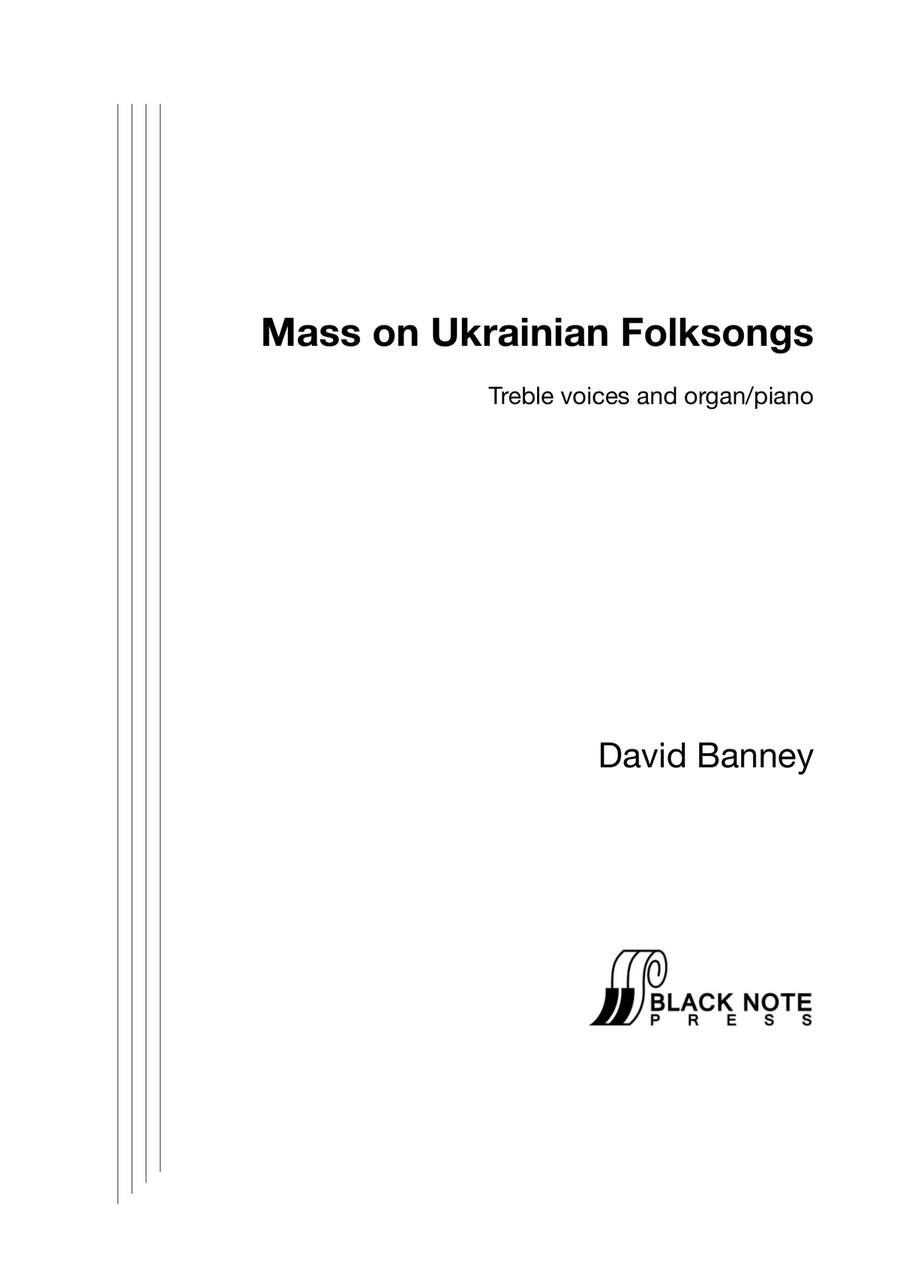 Mass on Ukrainian Folksongs SSA scores gallery preview page 1
