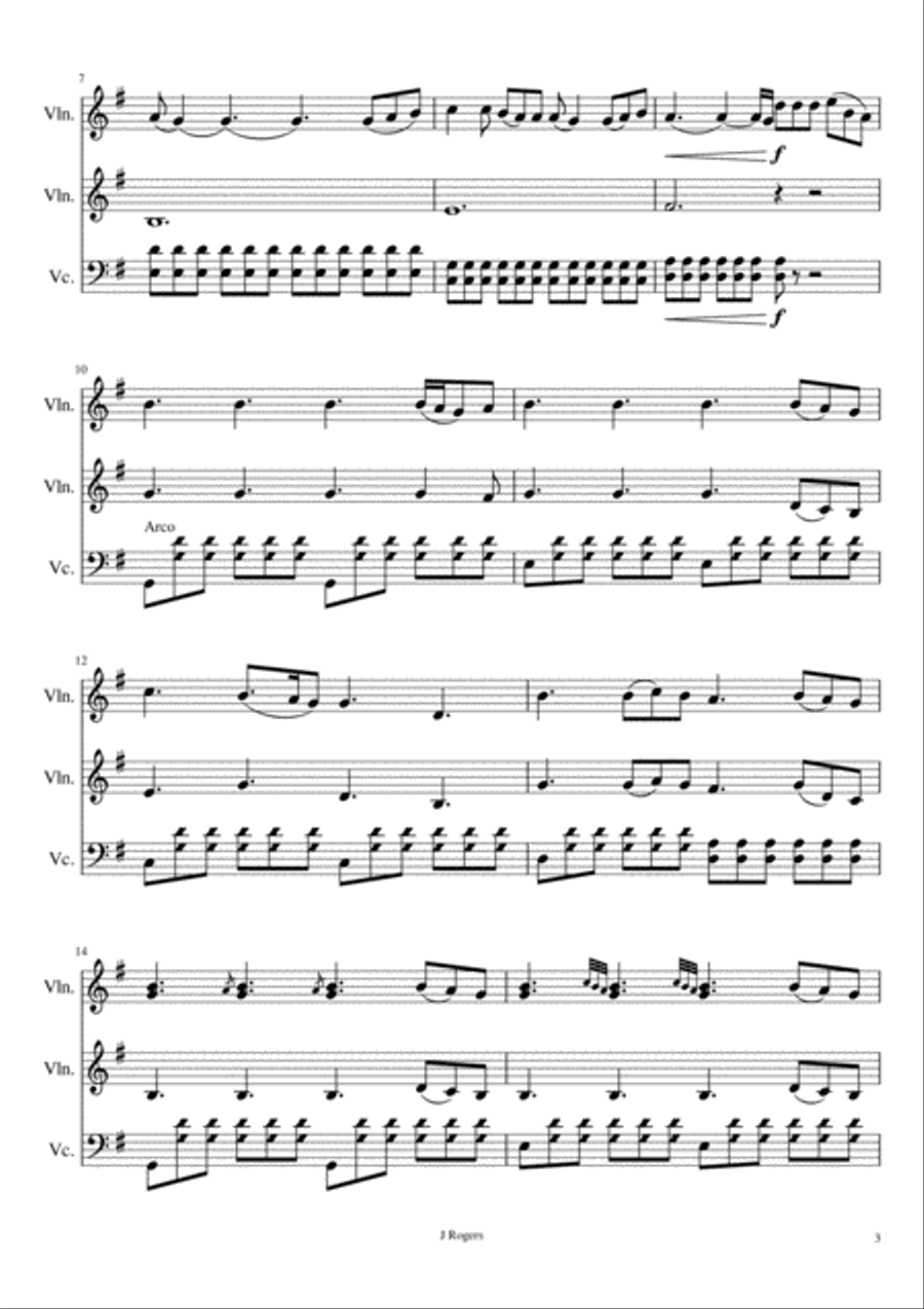 Perfect Perfect String Trio scores gallery preview page 3
