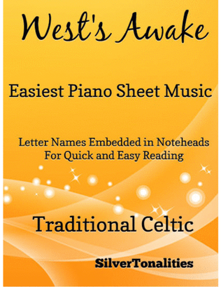 Book cover for The West’s Awake Easiest Piano Sheet Music
