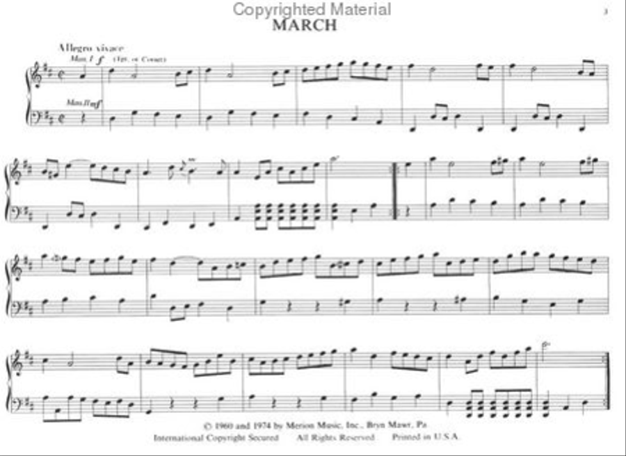 Suite for Organ From The Little Note Book for Anna Magdalena Bach Chamber Music scores gallery preview page 2