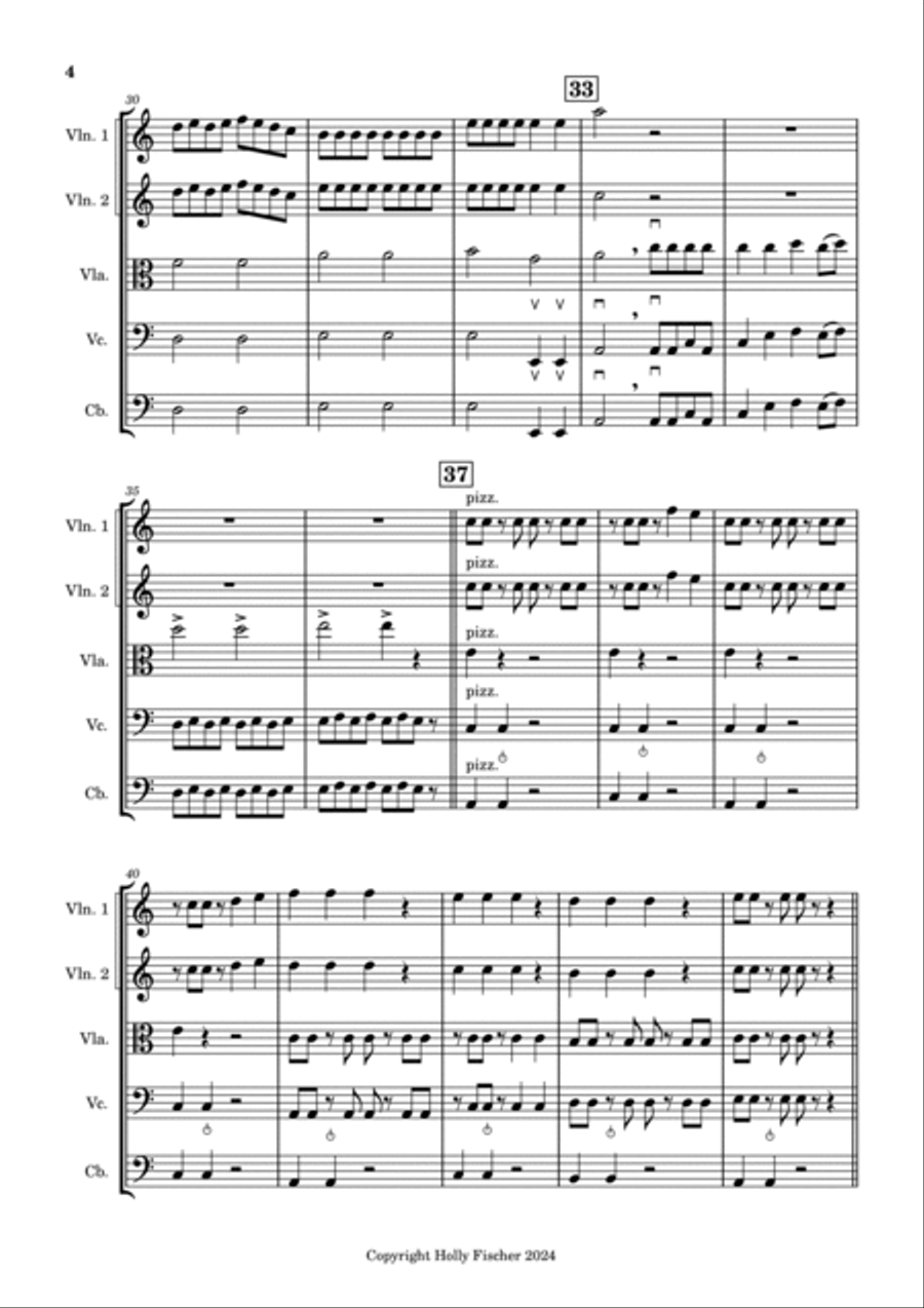 Revenge of the Goblin King String Orchestra scores gallery preview page 4