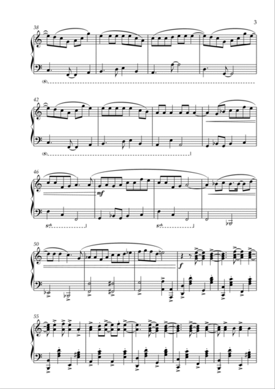 My Ordinary Life Piano Solo scores gallery preview page 3