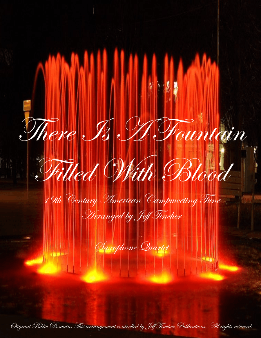 There Is A Fountain Filled With Blood Saxophone Quartet scores gallery preview page 1