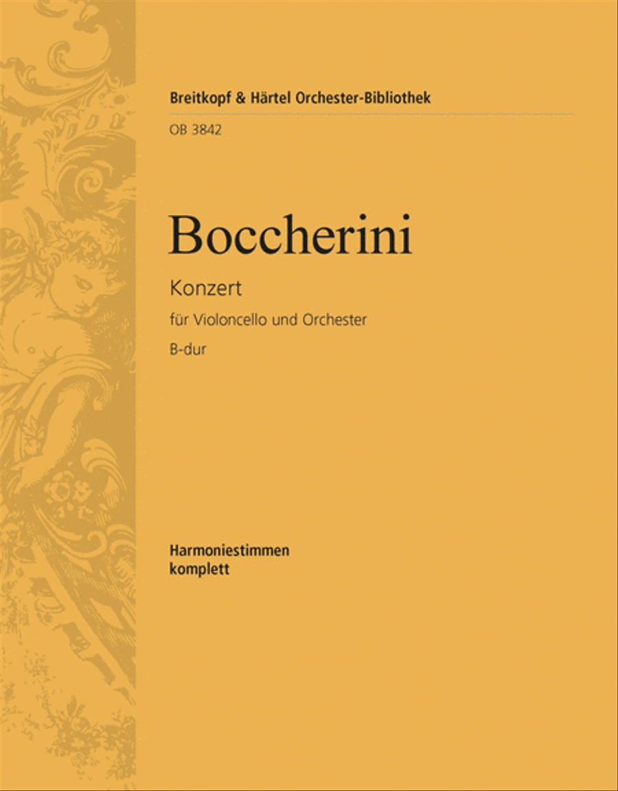 Violoncello Concerto in B flat major Orchestra scores gallery preview page 1