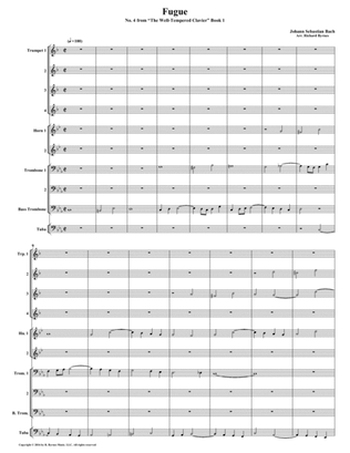 Fugue 04 from Well-Tempered Clavier, Book 1 (Brass Choir)
