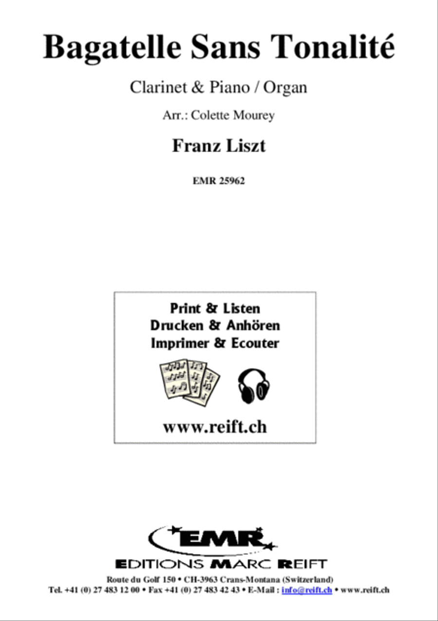 Bagatelle Sans Tonalite Clarinet Solo scores gallery preview page 2