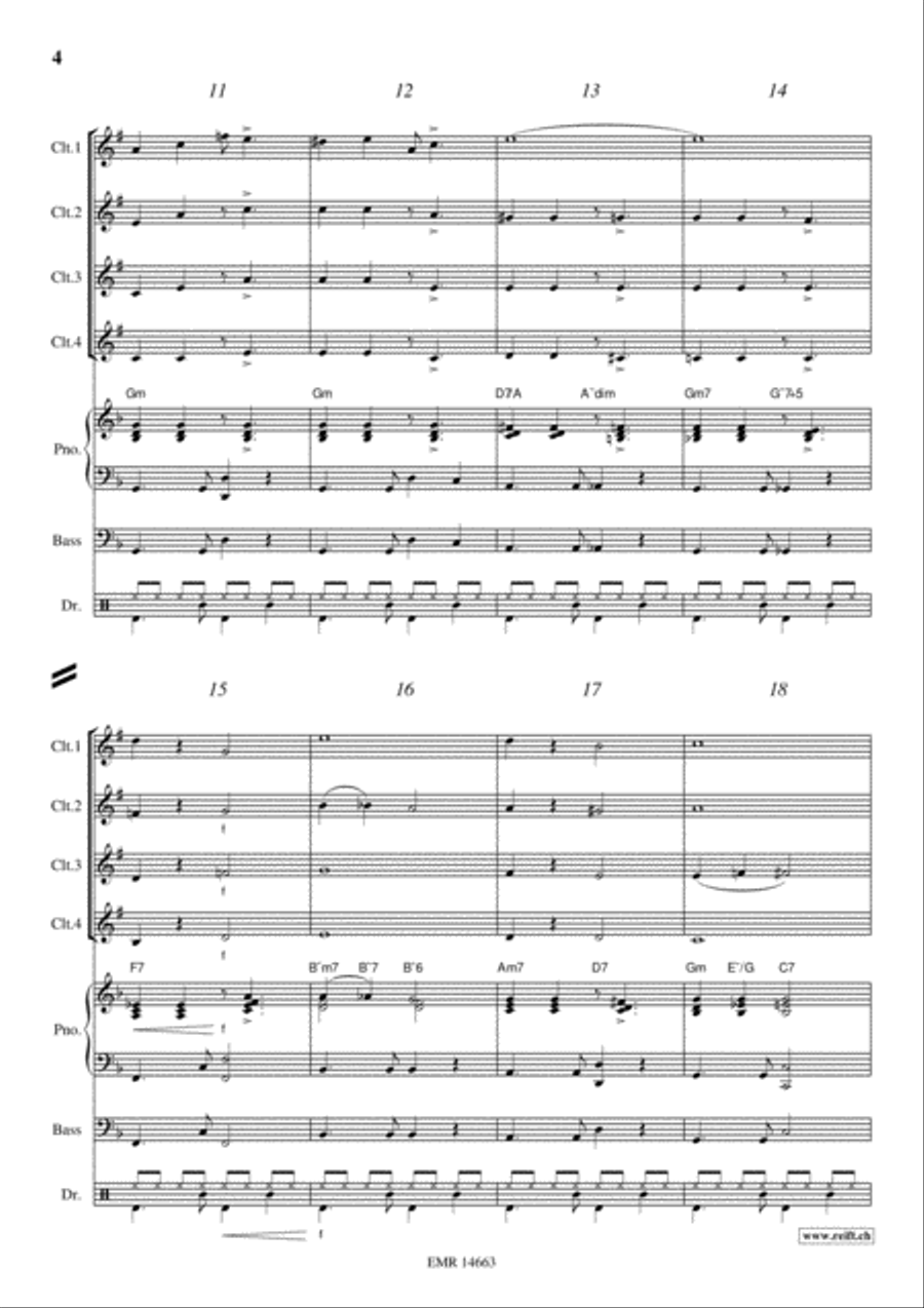Latino Clarinet scores gallery preview page 4