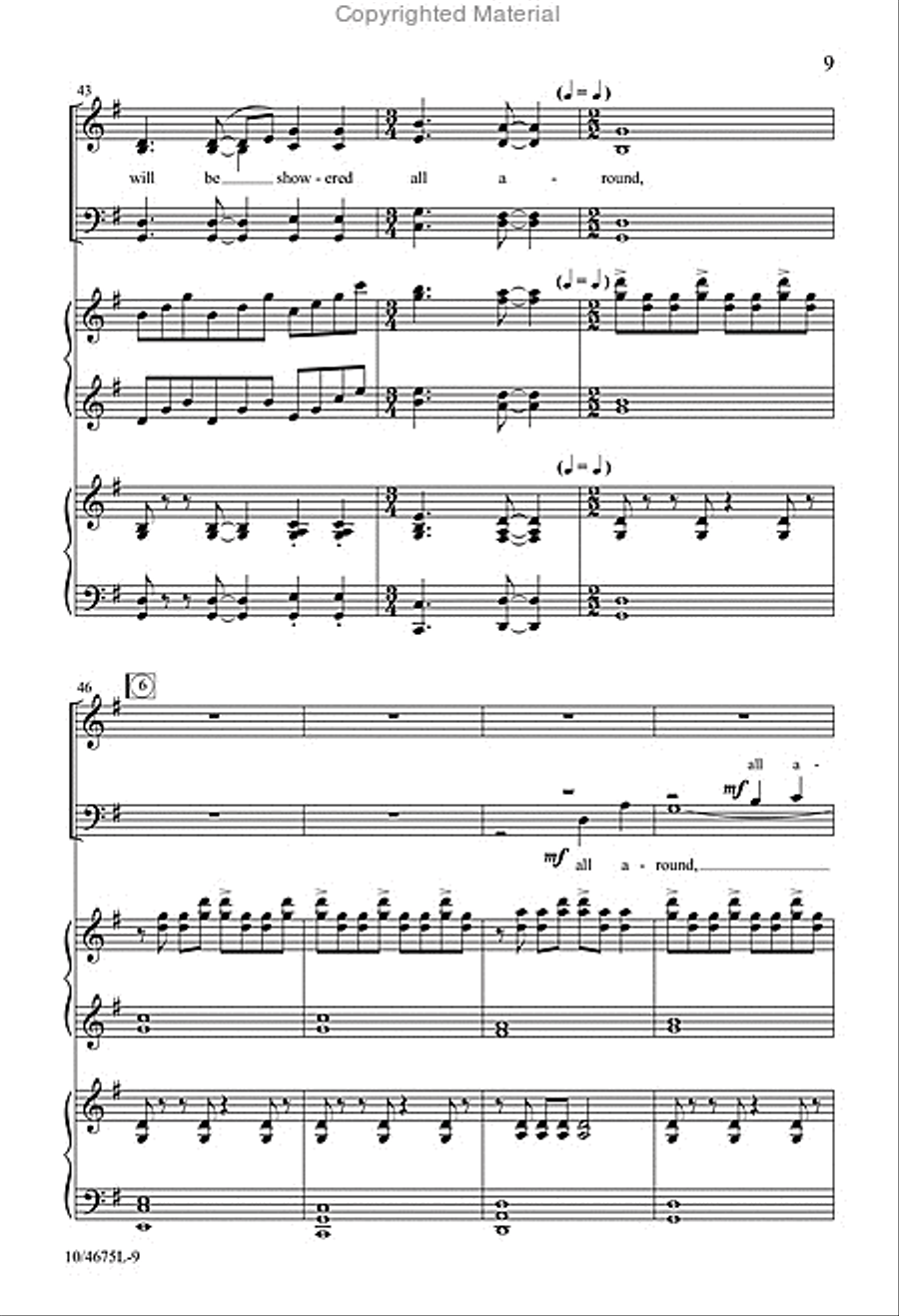 Brethren, We Have Met to Worship 4-Part scores gallery preview page 9