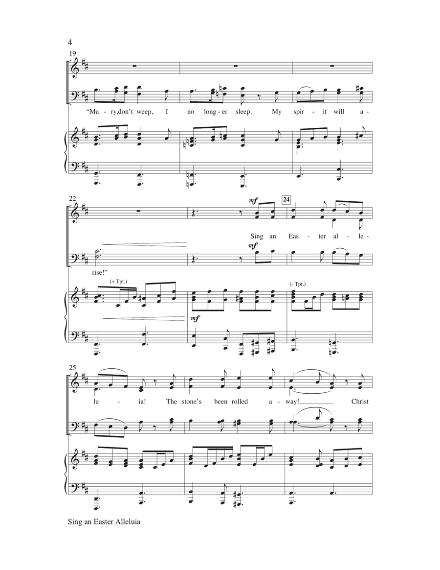 Sing an Easter Alleluia Sing an Easter Alleluia 4-Part scores gallery preview page 4