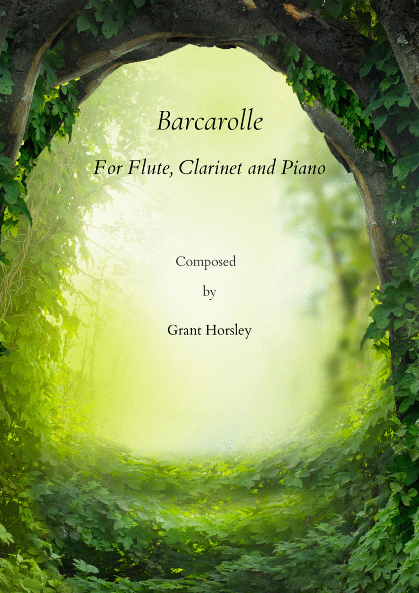 "Barcarolle" Original For Flute, Clarinet and Piano. image number null