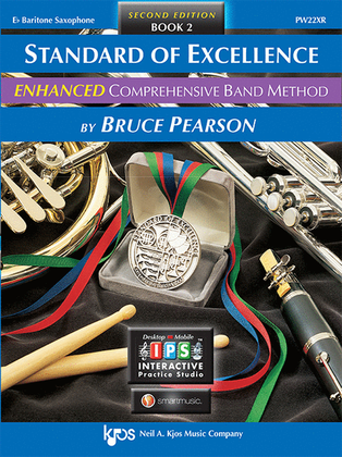 Book cover for Standard of Excellence Enhanced Book 2, Baritone Saxophone