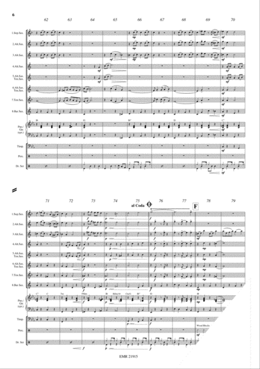 Black Bottom Stomp Black Bottom Stomp Saxophone Ensemble scores gallery preview page 6