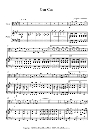 Can Can - Jacques Offenbach (Viola + Piano)