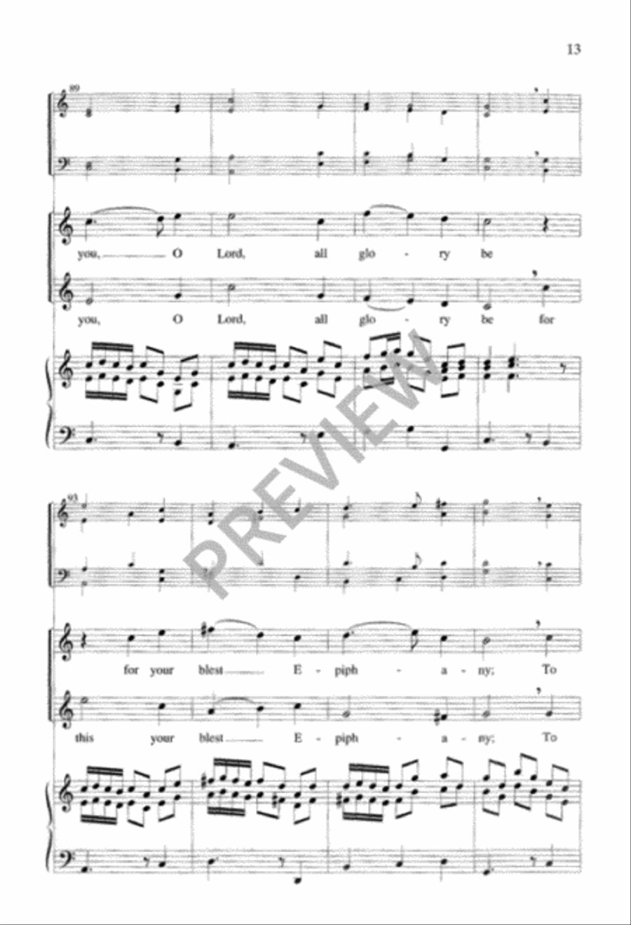 From God the Father, Virgin-Born 4-Part scores gallery preview page 14