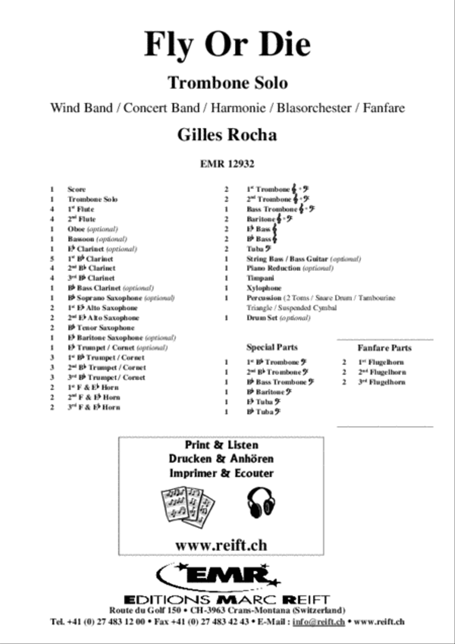 Fly Or Die Concert Band scores gallery preview page 2