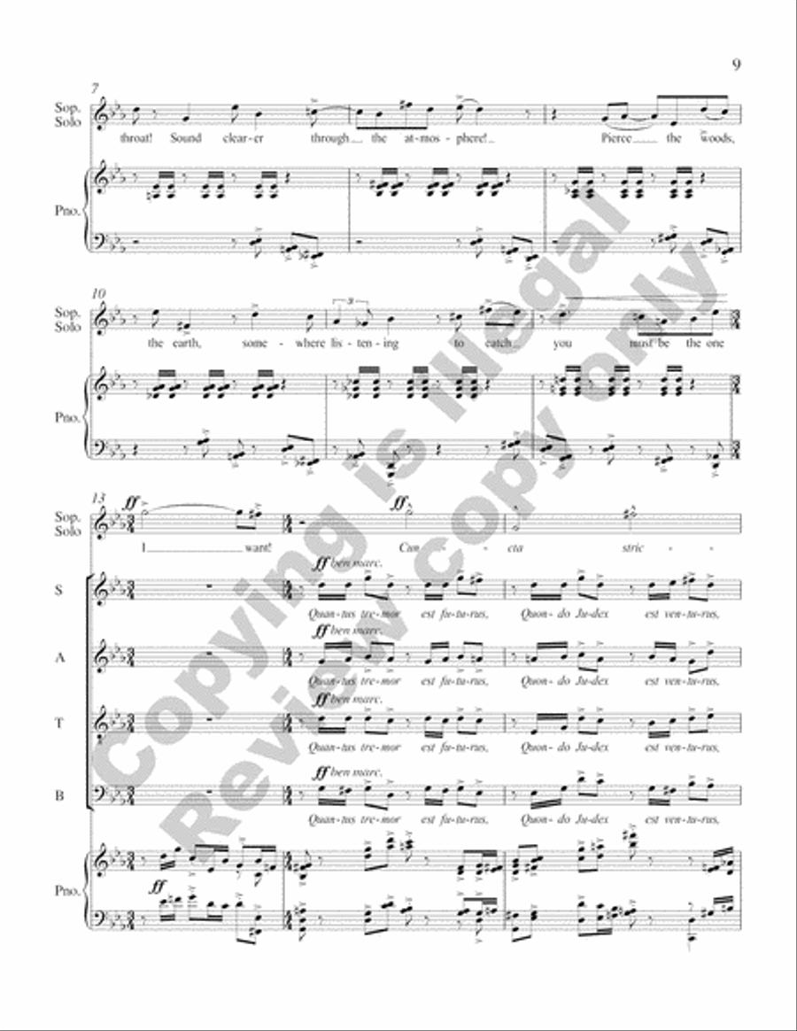 A Walt Whitman Requiem 4-Part scores gallery preview page 25