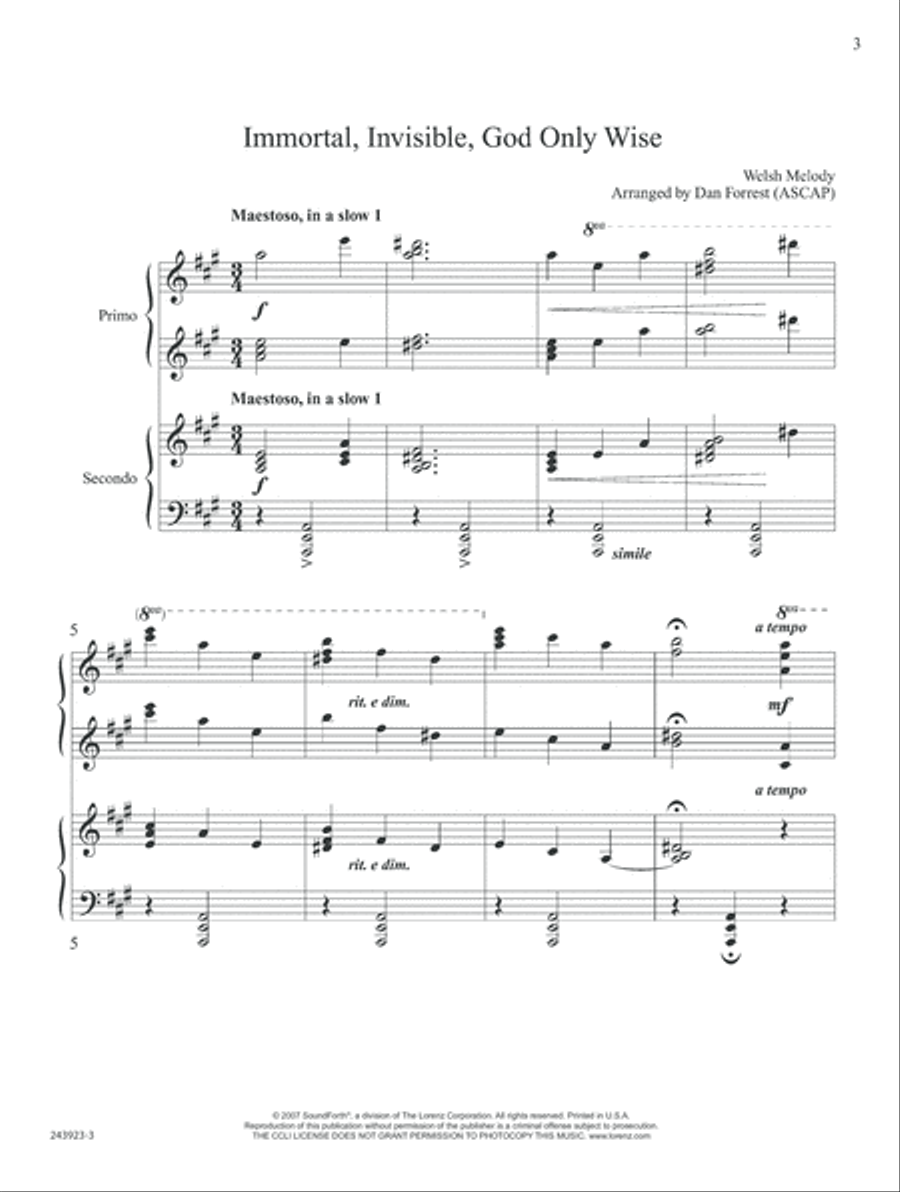 Immortal Invisible (Digital Download) Piano Duet scores gallery preview page 4